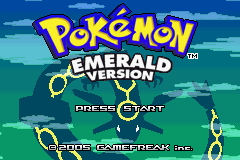 Pokemon Plain Emerald Title Screen